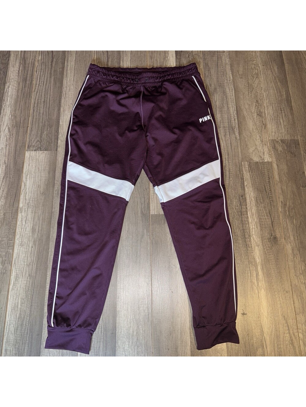 Victoria's Secret Pink Ultimate Joggers Track Pants Burgundy/Maroon Size Large